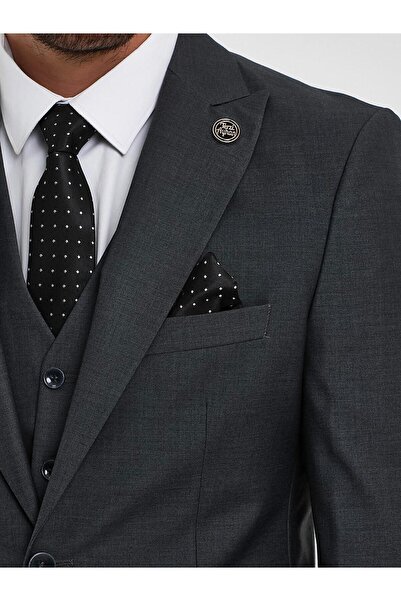 Terziayhan Tailor Ayhan anthracite 5 button vest slimfit suit