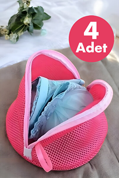 Moreva 4 bucăți de plasă pentru spălat sutien și lenjerie de corp cu fermoar ...