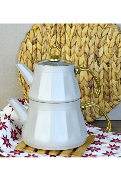 HSG EV YAŞAM LÜKS GRANİT METAL SAPLI ÇAYDANLIK SETİ