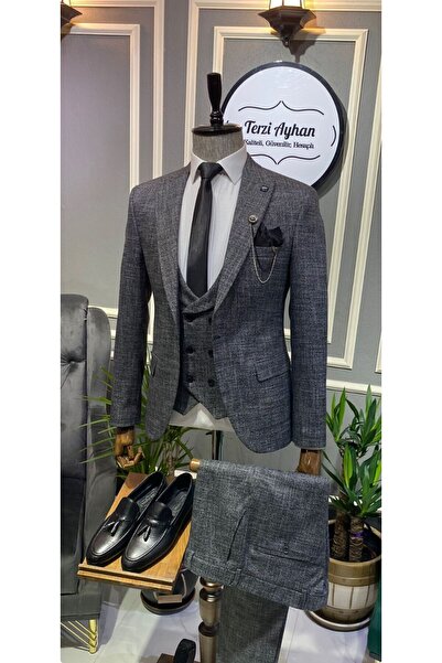 Terziayhan Kırçıllı Slimfit Takım Elbise