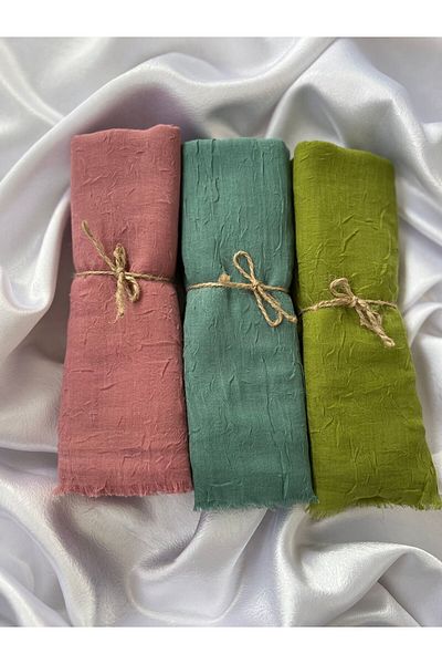 Organic Scarfs ΣΕΤ 3 ΤΩΝ ΠΟΛΥΤΕΛΩΝ ΜΠΑΜΠΟΥ KRAŞ