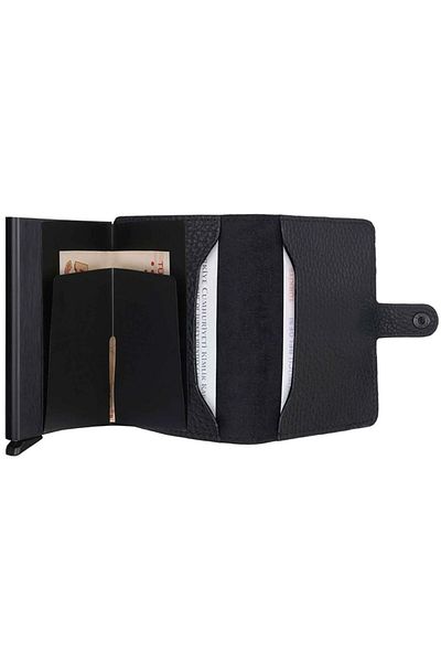 Wrapsol Black Leather Wallet - Mechanical Flotter