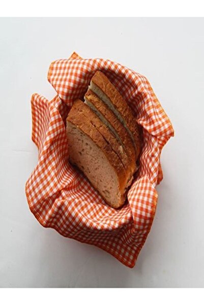 Çizgikare 2 سلة خبز - منديل من القماش القطني