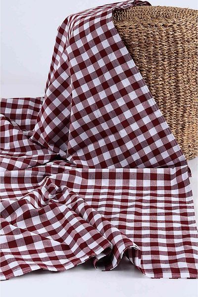 homease Large Square Patterned Gingham Table - Tableware and Picnic Mat