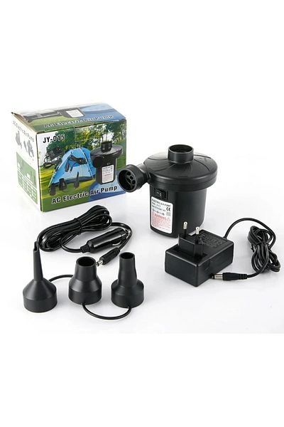 Fischer 220V Cigarette Lighter and Socket Compatible Electric Inflatable Mattress Pump Boots Bagel Inflatable Seat Marine Bed