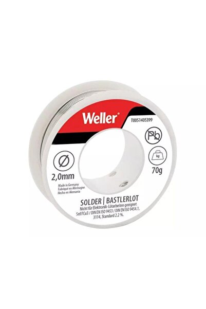 Weller El99/2-70 Kurşunsuz Lehim Teli Sn97cu3, 2mm, 70gr (BLSN/2-70)
