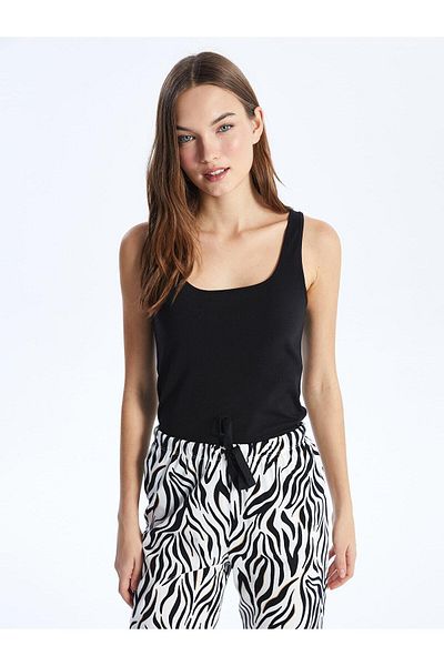 LC Waikiki LCW DREAM Women's Tank Top - U Collar, Straight Cut