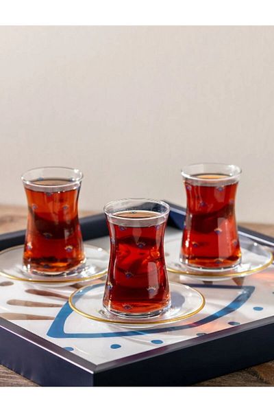 LCW HOME Eye Printed Tea Cup Set 12 Pieces
