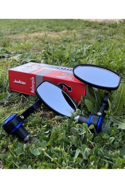 JİEKAİ Gidon Aynası Mavi Üniversal Yan Ayna Motosiklet Gidon Aynası (MAVİ) *G-01