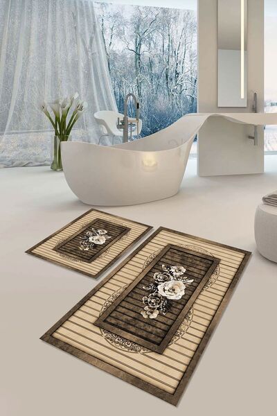 YTR HOME Αντιολισθητική βάση που πλένεται με προστασία από λεκέδες σε σκόνη Σ...