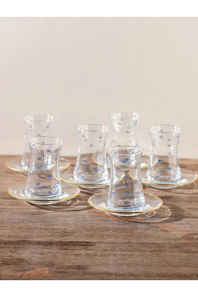 LCW HOME Eye Printed Tea Cup Set 12 Pieces