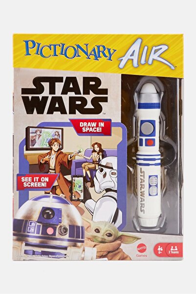 Mattel Games لعبة Pictionary Air Star Wars باللونين الأبيض والأزرق