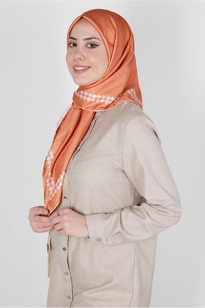 Alvina Eșarfă digitală simplă ALVINA 8137 - Decupat și modelat