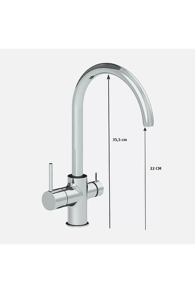 Adell Rondo Pro Kitchen Faucet with Purification Outlet