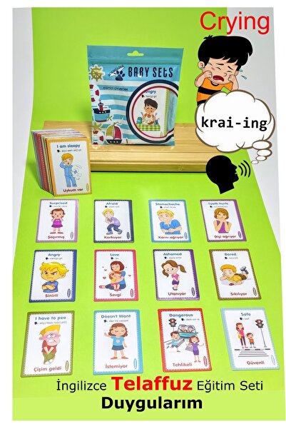Schmülzer İngilizce Telaffuz - İlk Duygularımı Öğreniyorum - Visual Card (1-5 yaş)