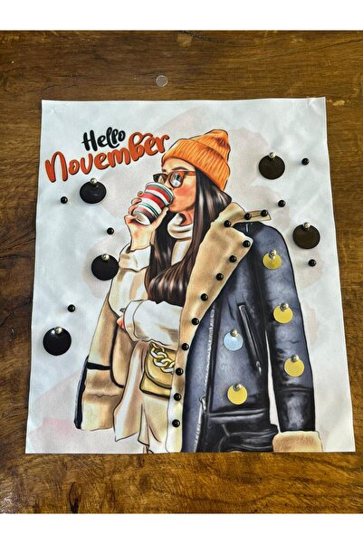 Gönülden Tasarım Кавовий колір, внутрішній шов, без підкладки, аплікація - 23...