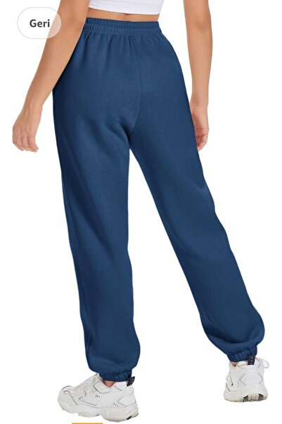 TNR SPORT Üç İp Pamuklu Kışlık Jogger Paça Geniş Kalıp Rahat Giyim-Unisex