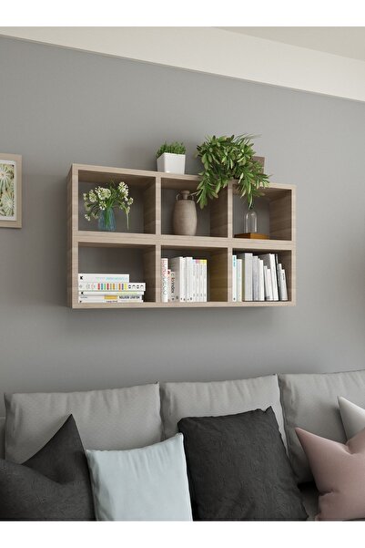 Dekormer Design Duvar Rafı Kitaplık Yatay Dikey Takım Cordoba