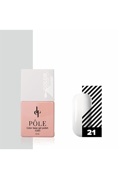 POLE Professional Color Base Coat Hazır Renkli Baz 21 8 Ml. Rakı Beyaz