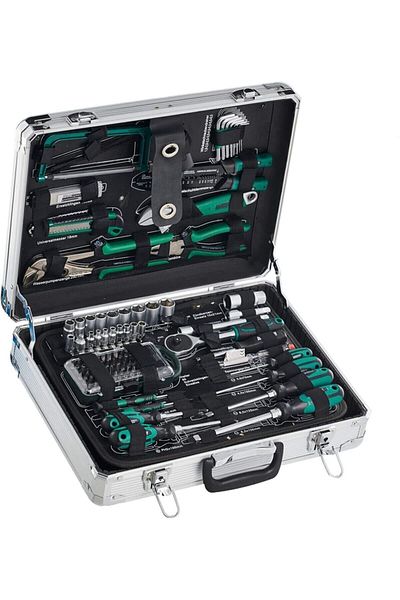 Mannesmann Aluminum Tool Bag Tool Set 124 Pieces