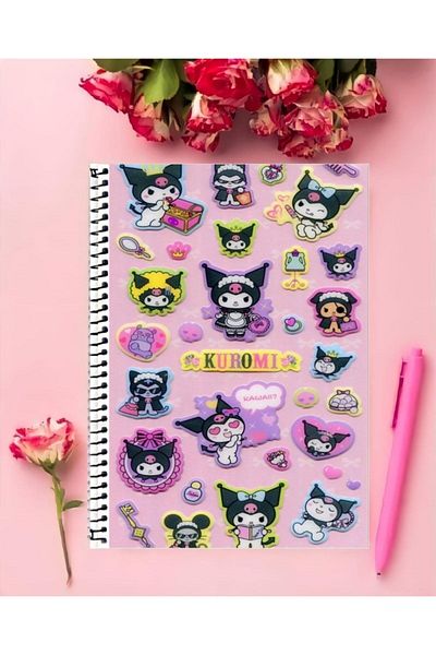 animeandyourworld Kuromi Special Design A4 Notebook - 21*29 Cm, Unlined, Large