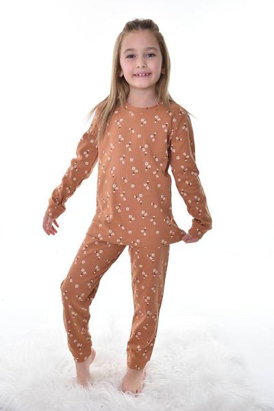 Nimini Kids Пижамен комплект с флорален принт за момиче - 3-8 години