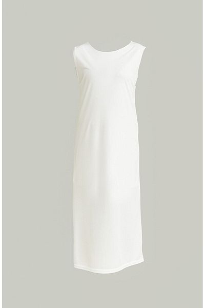 dua' is Sleeveless Long Dress Lining Underwear White