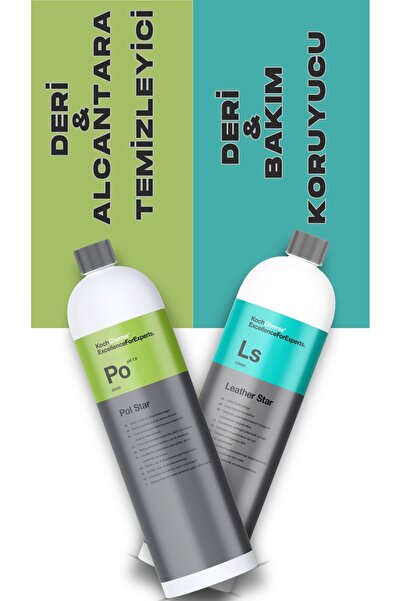 Koch Chemie Deri Temizliği Ve Bakım Seti (PO + LS) 1 Litre