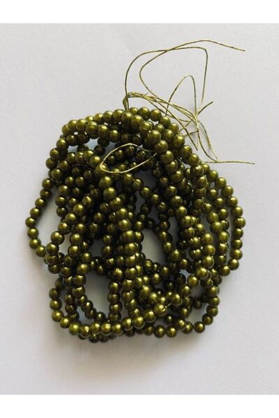 Nazarone 4mm plastične perle od 2 niti, oko 400 komada. Sveta kaki boja