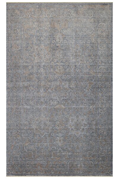 Eko Halı Taftan Tf 02 D.grey Bronze Pakistan Overdyed Tarzı Özel Hav Vermeyen...