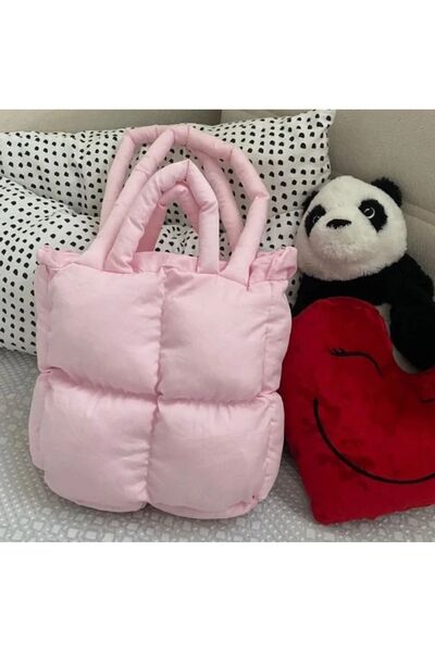 mononoke Fluffy Fiber Powder Pink Bag
