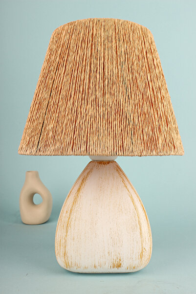 Hmydesign Serre Handmade Seramik Abajur Natural