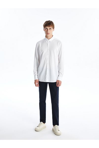 LC Waikiki Pánská košile Oxford – Slim Fit, Dlouhý rukáv