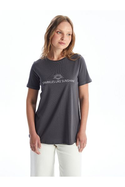 LC Waikiki Umstands-T-Shirt – Rundhalsausschnitt, bedruckt, kurze Ärmel