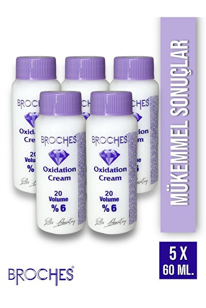 Broches Oksidan Krem 60 ml. X 5 Adet 20 Vol. (300 ml.)