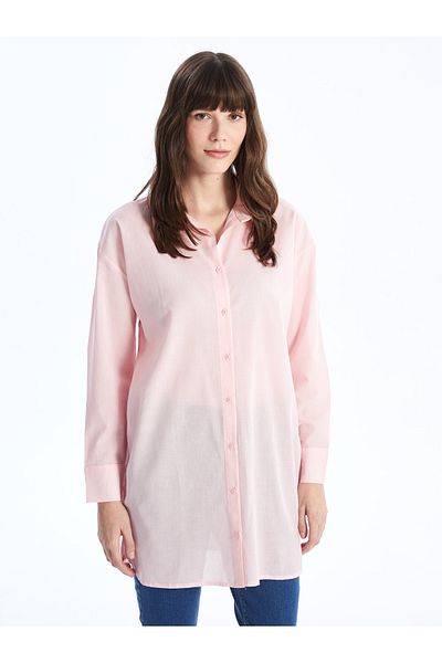 LC Waikiki Oversize Γυναικείο πουκάμισο τουνίκ - Μασίφ μακρυμάνικο