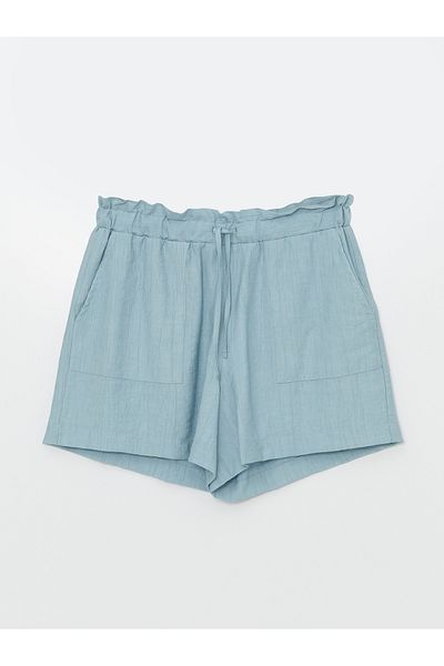 LC Waikiki Pantaloni scurți drepti pentru damă - cu talie elastică