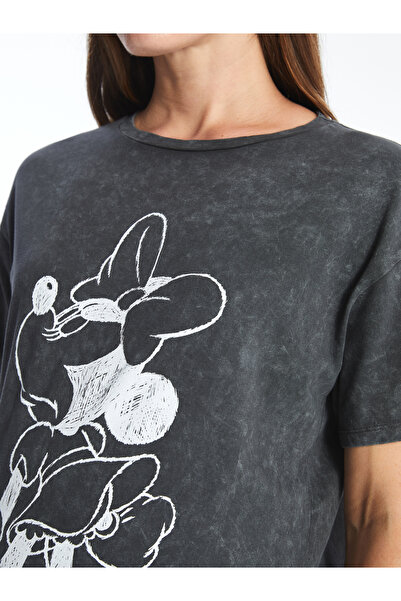 LC Waikiki Umstands-T-Shirt mit Minnie-Maus-Aufdruck – Rundhalsausschnitt, kurze Ärmel