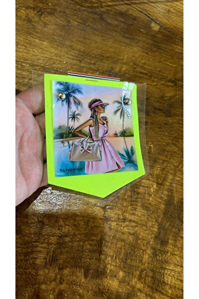 Gönülden Tasarım Neon zeleni silikonski vez za grb devojčice - Dvoslojno doda...