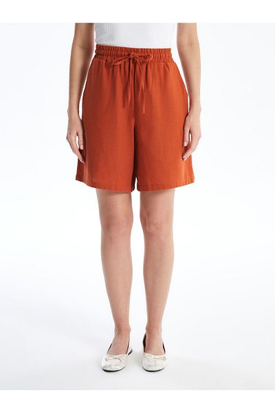 LC Waikiki Bequeme, geformte Damenshorts mit elastischem Bund