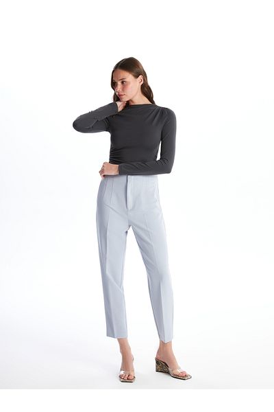 LC Waikiki Pantaloni drepți de damă cu tăietură morcov