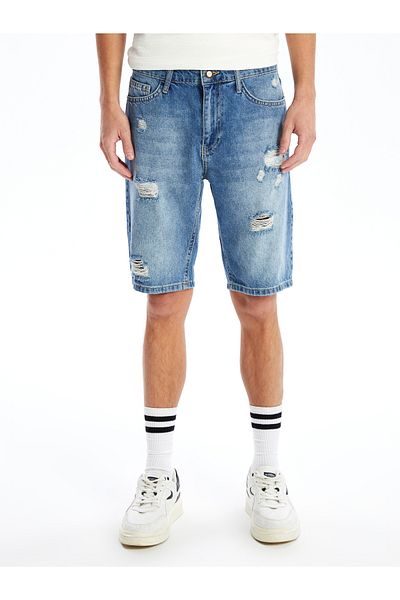 LC Waikiki Herren-Jeansshorts – Standardgröße