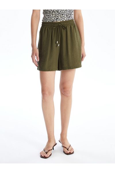 LC Waikiki Gerade Shorts für Damen – Elastischer Bund