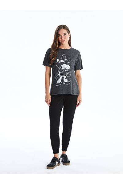 LC Waikiki Umstands-T-Shirt mit Minnie-Maus-Aufdruck – Rundhalsausschnitt, kurze Ärmel