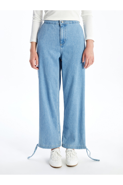 LC Waikiki Női Wideleg Jean - Elasztikus deréknadrág