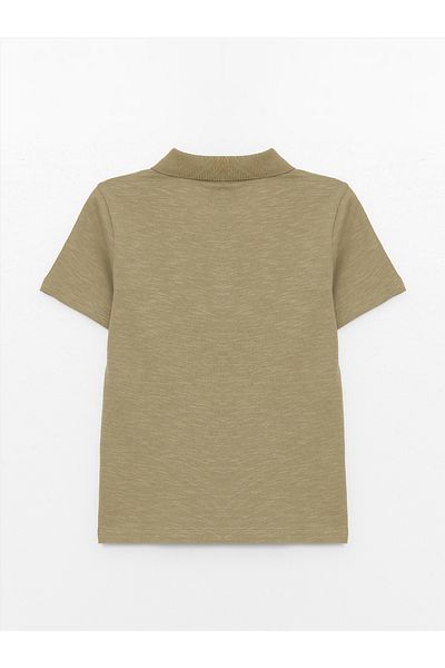 LC Waikiki Boy - Polo Collar Printed Short Sleeve T-Shirt