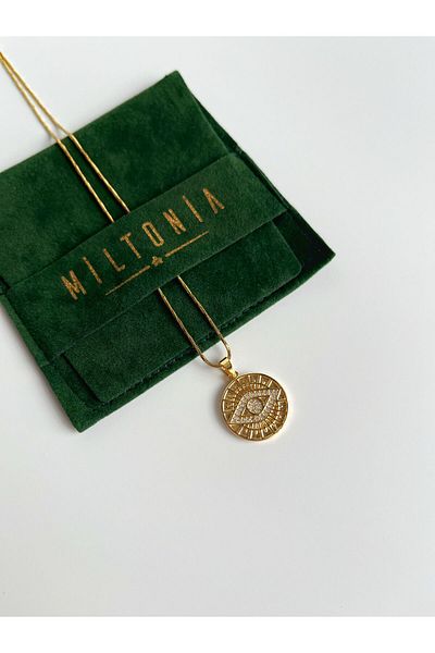 Miltonia Steel Necklace - Eye Symbol DesiGn