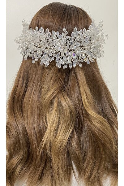DesaAccessories Αξεσουάρ νυφικών μαλλιών με κρυστάλλινη πέτρα, στέμμα νύφης