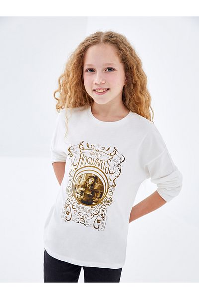 LC Waikiki Harry Potter Printed - Κοριτσίστικο μακρυμάνικο Crew Neck T-shirt