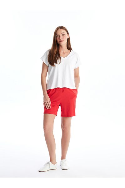 LC Waikiki Gerade Shorts für Damen – Elastischer Bund